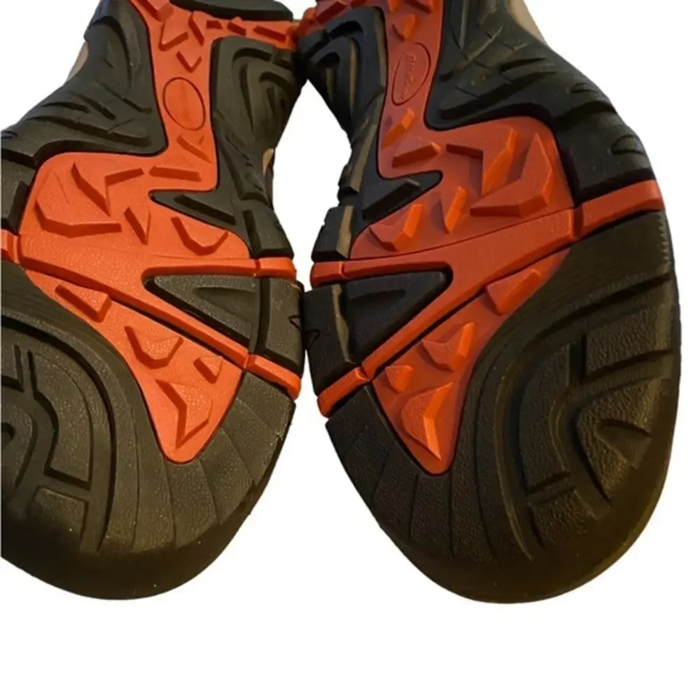 Eddie Bauer Troy Sandals Men’s Size 9 Toe Bump Bungee Brown Cinch Hiking Walking